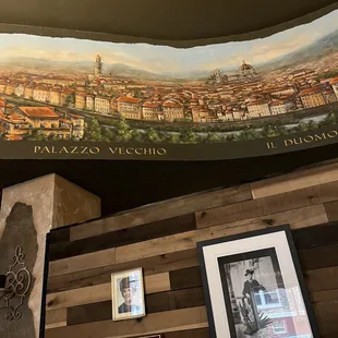 Mural on the dining room wall