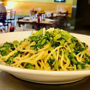 Spaghetti with Broccoli. Calabrese Style.