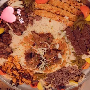 a variety of food items