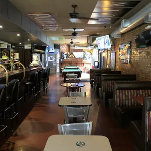Bar, Seating, and Game Areas
