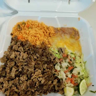 Carne asada plate
