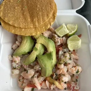 Ceviche Tostada- very fresh and yummy!