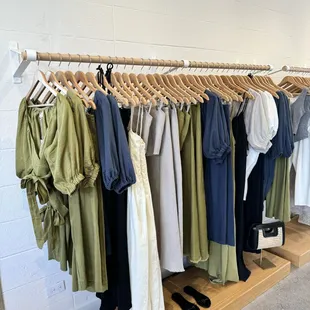 Wardrobe staples crafted from natural fabrics - linen, cotton hemp