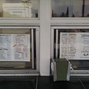 Menus....
