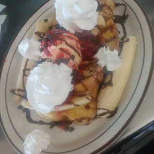 Banana split french toast