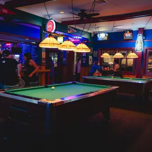 a pool table