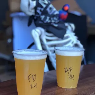Fuzzy dice left. Antifreeze right.