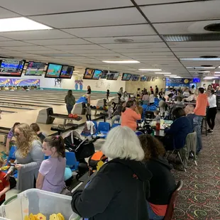 Bowling with the Easter Bunny