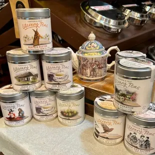 Loose teas in canisters!