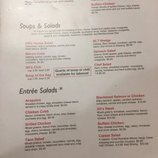 Giant Menu!