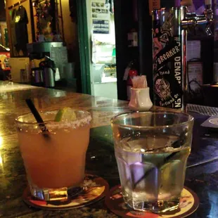 Salty Dig and Gin Matini... $8.00... and that martini is easily a double... hell yes.