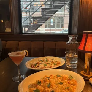 French Martini Spicy Rigatoni Alla norma