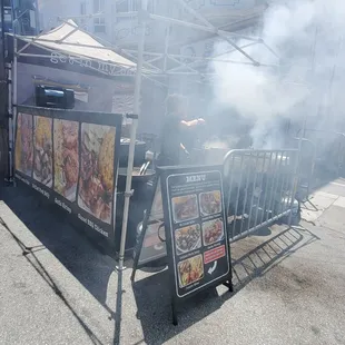 Food stand at North Beach Festival, SF
