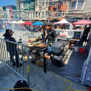 Food stand at North Beach Festival, SF