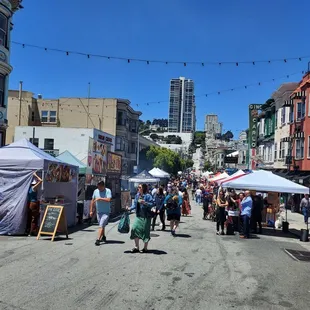 Food stand at North Beach Festival, SF