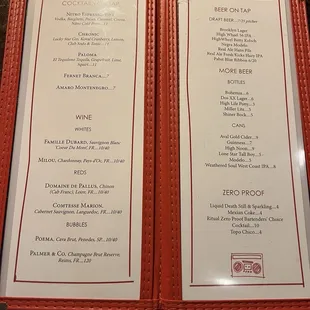 menu, sandwiches