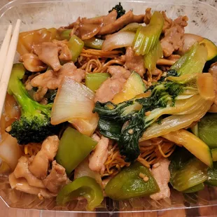 Chicken Chow Mein,  Hong Kong style