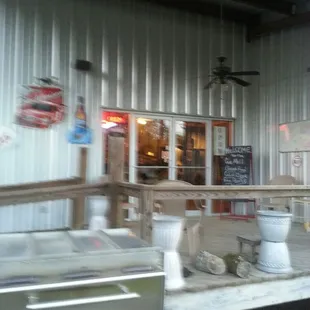 the interior of the store