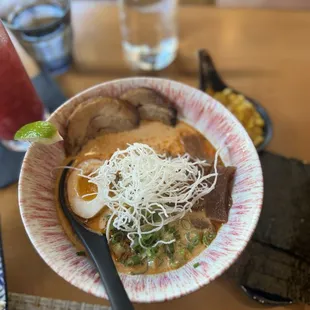 Red curry ramen