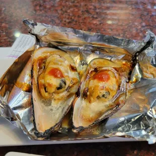 Baked Mussels are really fresh.