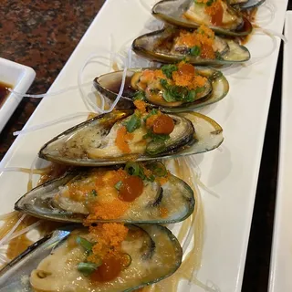 Baked Green Mussels (6 pcs)