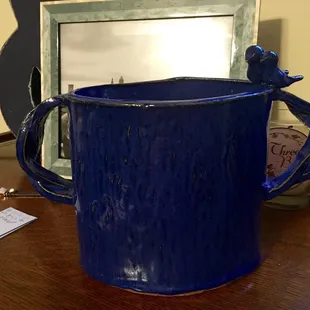 A vase I hand built in Gina's class