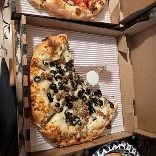 two different pizzas