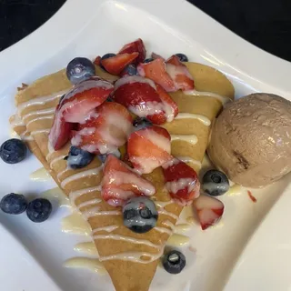 Vanilla Creme Brulee Crepe