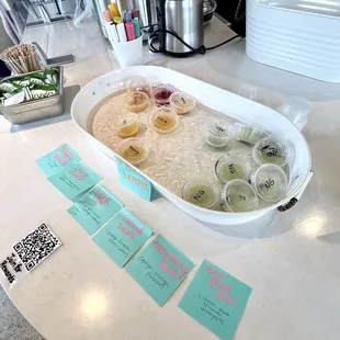 Free juice samples