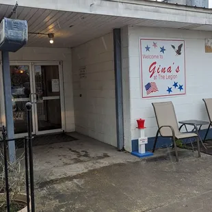 Entrance in the rear of Legion hall