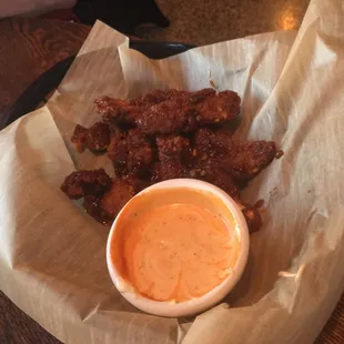 Duck strips with Asian sauce