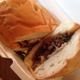 Wee mans Philly to go....