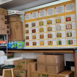 Area to the right while walking in.