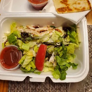 1/2 Michigan Grilled Chicken Salad from Gina's Cafe is going home for My Thursday Dinner too.  9/5/2024
