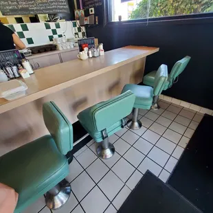 Nice Comfy Counter Seating. Try this spot next time.    9/5/2024