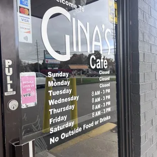 the front door of the restaurant