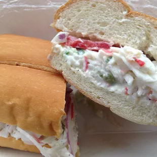 Crab Salad Sandwich - (imitation, it is what it is).
