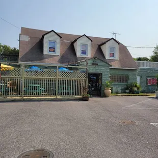 the front of the restaurant