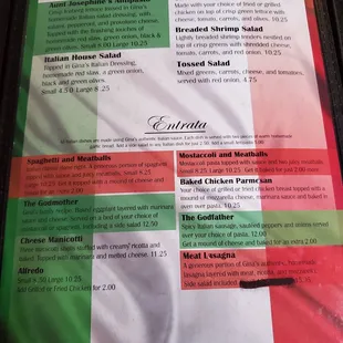 Important menu page