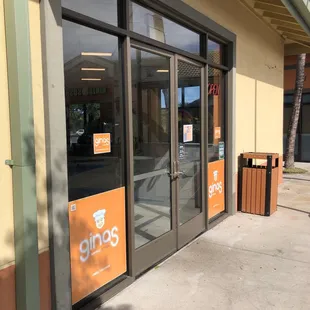 Gina's Korean BBQ front of store.  Soft opening..still training employees.