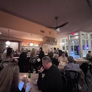 a crowded restaurant