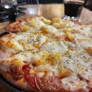 Pineapple and pepperoni!!!  Sooooo good!!!