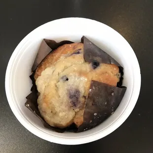 a muffin in a cup