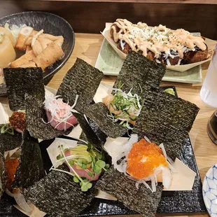 assorted hand rolls!