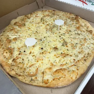 Chicken Alfredo Pizza