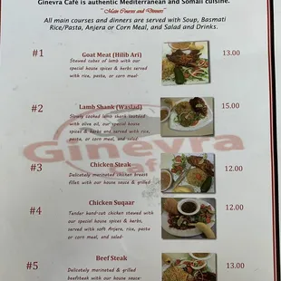 ramen and noodles, menu