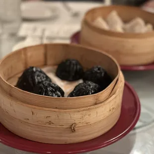 Truffle soup dumplings and soup dumplings