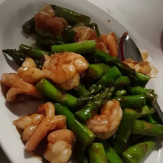 Spicy Asparagus Shrimp