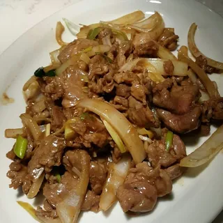 Stir-Fried Ginger & Onion Lamb