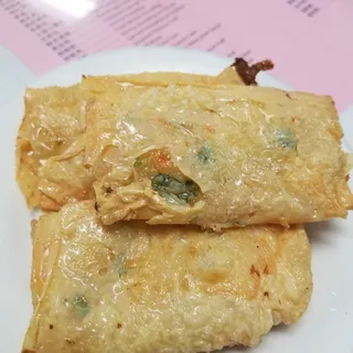 Steamed Seafood Bundle in Bean Curd